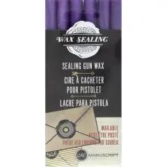 Manuscript Wax Sealing Gun Wax Sticks, 6ct. Lilac