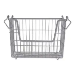 DII&reg; Medium Rectangle Metal Basket Cool Gray