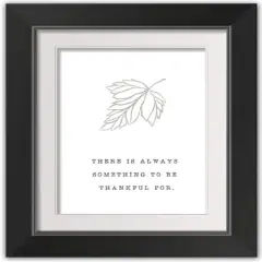  Be Thankful Fall Print in Black Frame