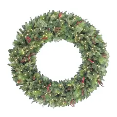 60'' Pre-Lit Rocky Mountain Spruce Christmas Wreath
