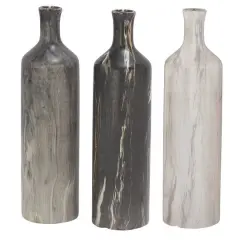 CosmoLiving by Cosmopolitan Multicolor Stoneware Contemporary Vase Set