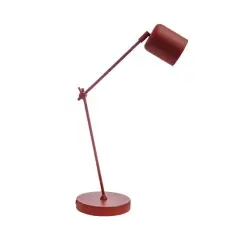 Hello Honey&reg; 18" Red Modern Metal LED Articulating Table Lamp