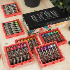 Arteza&reg; 36 Color Metallic Acrylic Paint Set