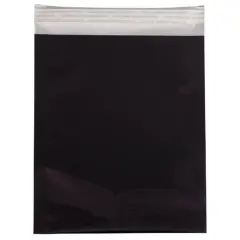 JAM Paper 6.25" x 7.875" Black Foil Open End Envelopes, 25ct.