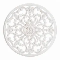 Habitat Bastia White Round Medallion