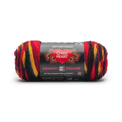 Red Heart&reg; All in One&trade; Granny Square&trade; Yarn Black - Moody Cherry