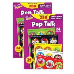 Trend Enterprises&reg; Stinky Stickers&reg; Pep Talk Variety Pack, 2 Packs of 288ct.