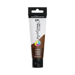 Daler-Rowney&reg; Original System 3 Acrylic Paint, 59mL 223 Burnt Umber