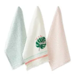 Talk To Palm Embellished Dishtowel (Set of 3)