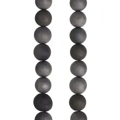 Silver Agate Round Beads, 6mm by Bead Landing&trade;