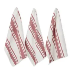 DII&reg; Chef Stripe Dishtowels, 3ct.Wine