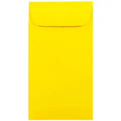 JAM Paper 3.5" x 6.5" Coin Business Envelopes, 50ct. Yellow