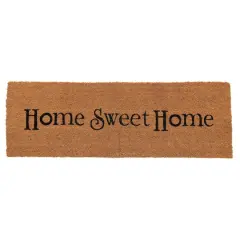 Hello Honey&reg; Home Sweet Home Natural Coir Double Doormat