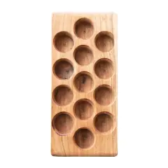 Hello Honey&reg; 12" Acacia Wood Egg Tray
