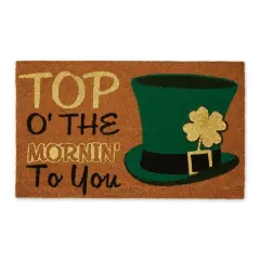 DII&reg; Glitter Top O' The Mornin' To You Doormat