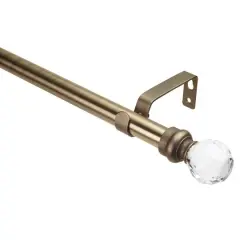 Home Details Crystal Ball Curtain Rod Satin