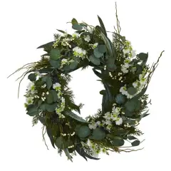 24'' Eucalyptus & Dancing Lady Orchid Wreath