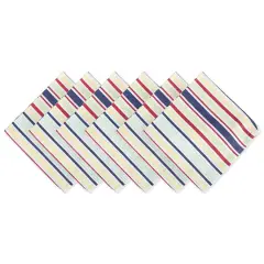 DII&reg; Basic Primary Saturated Stripe Cloth Dinner Napkins, 6ct.