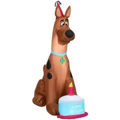 3.5ft. Airblown&reg; Inflatable Birthday Scooby