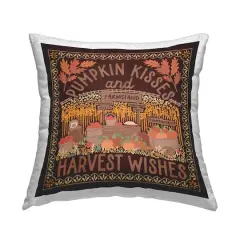Stupell Industries Autumn Harvest Wishes Outdoor Printed Pillow