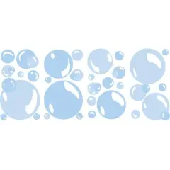 RoomMates Bubbles Peel & Stick Wall Decals