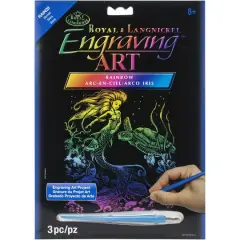 Royal & Langnickel&reg; Engraving Art&trade; Mermaid Rainbow Foil Kit