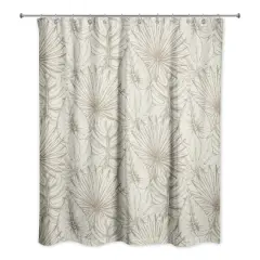 Vintage Palms Shower Curtain