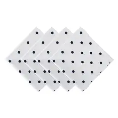 DII&reg; Polka Dot Napkins, 4ct. White and Navy