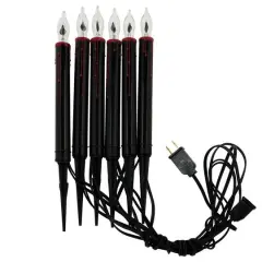 6ct. Black Lighted Bleeding Candle Pathway Markers by Ashland&reg;