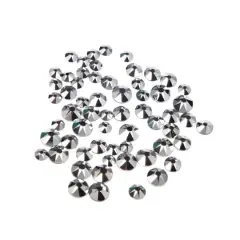 Round Flatback Austrian Crystals Mix by Bead Landing&trade;, 60ct. Light Chrome