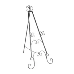 49'' Black Iron Traditional Easel