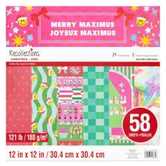 12" x 12" Merry Maximus Paper Pad by Recollections&trade;