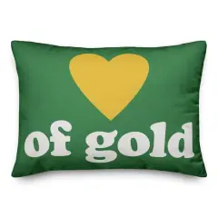 Heart of Gold Throw Pillow