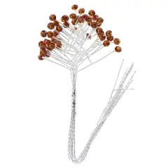 JAM Paper Rinestone Quintet, 12ct. Orange Topaz with Silver Stem