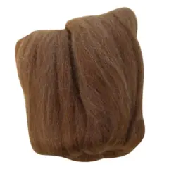 Clover Natural Wool Roving Fibers Caramel
