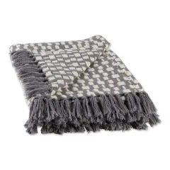 DII&reg; Gray Urban Check Throw