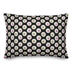 Pink & Gold Eyeballs Throw Pillow