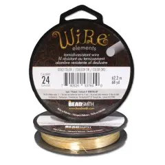 The Beadsmith&reg; Wire&trade; Elements Tarnish-Resistant Wire, 1/4lb. Gold