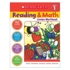 Scholastic Teaching Resources Reading & Math Jumbo Workbook: Grade 1