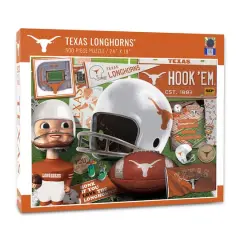 College Team Retro Series 500 Piece Puzzle Texas Longhorns