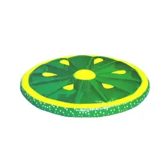Pool Central 5ft. Inflatable Lime Fruit Slice Lounger Raft