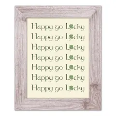 Happy Go Lucky Framed Print White