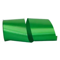 JAM Paper 4" x 50yd. Satin Allure Single Face Ribbon Emerald