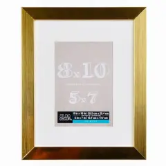 Gold Metallic Belmont Frame with Mat by Studio D&eacute;cor&reg;