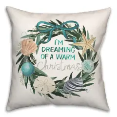 I'm Dreaming of a Warm Christmas Throw Pillow