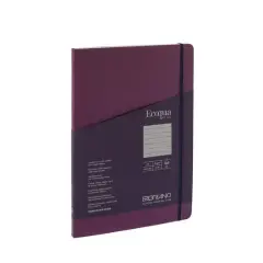 Fabriano&reg; EcoQua Plus A4 Lined Stitch-Bound Notebook Wine
