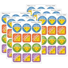 TREND Enterprises&reg; Pizza Praise, Pizza Scent Scratch 'n Sniff Stinky Stickers&reg;, 48 Per Pack, 6 Packs
