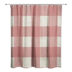 Red Buffalo Check Shower Curtain