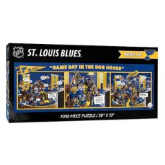 NHL Game Day in the Dog House 1,000 Piece Puzzle StLouis Blues