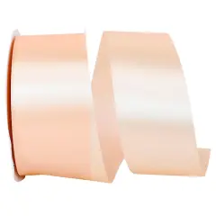 JAM Paper 1.875" x 50yd. Single Face Satin Allure Ribbon Petal Peach